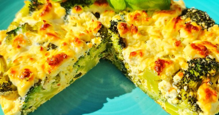 Keto Brokkoli Feta Quiche getreidefrei