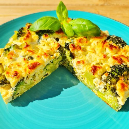 Keto Brokkoli Feta Quiche getreidefrei